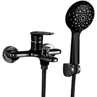 Смеситель для ванны и душа Frap F3249-6 черный хром